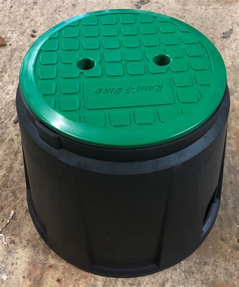 yard irrigation round junction boxes|irrigation valve box sizes.